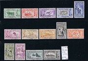FALKLAND 1952 SG 172-185 0,5d-1Ł wmk.MSCA perf.13x13,5 (23FE'53)