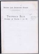 H.OSBORNE GB TWOPENCE BLUE STUDIES OF PLATES 1 TO 15 PRODANÉ