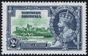 NORTHERN RHODESIA 1935 SG19b. 2d (short extra flagstaff) UM  PRO