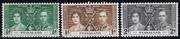 001O NYASALAND 1937 SG127-129 0,5d-2d UM