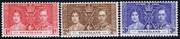001O SWAZILAND 1937 SG25-27 1d-3d UM